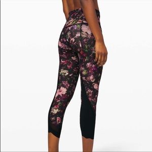 Lululemon floral cropped leggings